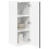 Berkfield Dishwasher Panel Lucca 2 pcs Black 30 x 31 x 80 cm 3