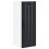 Berkfield Dishwasher Panel Lucca 2 pcs Black 30 x 31 x 80 cm 5