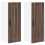 Berkfield Dishwasher Panel Lucca 2 pcs Brown Oak 30 x 31 x 80 cm 2