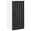 Berkfield Dishwasher Panel Lucca Black 40 x 31 x 80 cm Engineered Wood 2