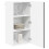 Berkfield Dishwasher Panel Lucca Black 40 x 31 x 80 cm Engineered Wood 3