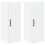 Berkfield Dishwasher Panel Lucca 2 pcs White 30 x 31 x 80 cm 2