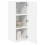 Berkfield Dishwasher Panel Lucca 2 pcs White 30 x 31 x 80 cm 3