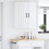 Berkfield Dishwasher Panel Lucca 2 pcs White 30 x 31 x 80 cm 4