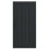 Berkfield Dishwasher Panel Lucca Black 40 x 31 x 80 cm Engineered Wood 6