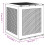 Berkfield Storage Box with Storage Brown 55 x 53 x 57 cm Polypropylene 8