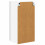Berkfield Dishwasher Panel Lucca Black 40 x 31 x 80 cm Engineered Wood 8