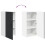 Berkfield Dishwasher Panel Lucca Black 40 x 31 x 80 cm Engineered Wood 11