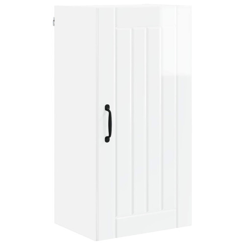 Berkfield Dishwasher Panel Lucca High Gloss White 40 x 31 x 80 cm 1