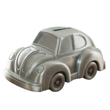 Retro Car Piggy Bank for Kids, Durable Alloy Metal Coin Bank, Cute Mini Gift Home Decor