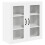 Berkfield Dishwasher Panel Lucca White 80 x 31 x 80 cm Engineered Wood 2