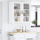 Berkfield Dishwasher Panel Lucca White 80 x 31 x 80 cm Engineered Wood 4