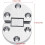 2Pcs Zinc Alloy Folding Table Hinge, SelfSupporting Drop Leaf Flap, Durable Oval Hardware 3