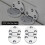 2Pcs Zinc Alloy Folding Table Hinge, SelfSupporting Drop Leaf Flap, Durable Oval Hardware 4
