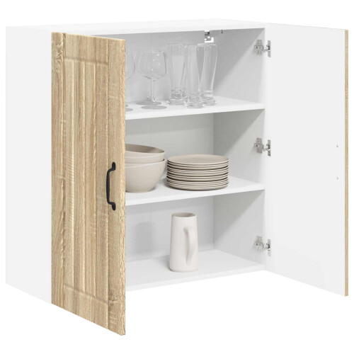 Berkfield Dishwasher Panel Lucca Sonoma Oak 80 x 31 x 80 cm 2