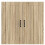 Berkfield Dishwasher Panel Lucca Sonoma Oak 80 x 31 x 80 cm 6