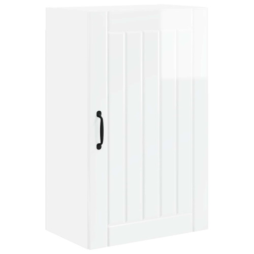 Berkfield Dishwasher Panel Lucca High Gloss White 50 x 31 x 80 cm 1