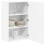 Berkfield Dishwasher Panel Lucca High Gloss White 50 x 31 x 80 cm 3