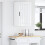Berkfield Dishwasher Panel Lucca High Gloss White 50 x 31 x 80 cm 4