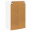 Berkfield Dishwasher Panel Lucca High Gloss White 50 x 31 x 80 cm 8