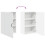 Berkfield Dishwasher Panel Lucca High Gloss White 50 x 31 x 80 cm 11