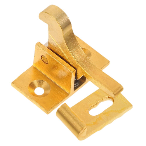 Vintage Brass Window Latch with Lock for Cabinets, Doors and Windows – Retro Security Hardware