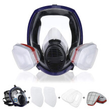 Full Face Respirator Mask FM202B 21 in 1 with Replaceable Filters, AntiFog View for Painting, Welding and Woodworking