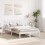 Berkfield Bed Frame with Headboard White 135 x 190 cm Solid Pine wood 3