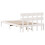 Berkfield Bed Frame with Headboard White 135 x 190 cm Solid Pine wood 7