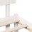 Berkfield Bed Frame with Headboard White 135 x 190 cm Solid Pine wood 8