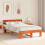 Berkfield Bed Frame with Headboard Wax Brown 120 x 190 cm Solid Pine Wood 3