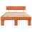 Berkfield Bed Frame with Headboard Wax Brown 120 x 190 cm Solid Pine Wood 5