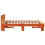 Berkfield Bed Frame with Headboard Wax Brown 120 x 190 cm Solid Pine Wood 6