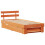 Berkfield Bed Frame with Headboard Wax Brown 80 x 200 cm Solid Pine Wood 5