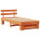 Berkfield Bed Frame with Headboard Wax Brown 80 x 200 cm Solid Pine Wood 7