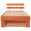 Berkfield Bed Frame with Headboard Wax Brown 80 x 200 cm Solid Pine Wood 8