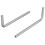 Berkfield Hex Key 2 pcs Silver 20 x 52 mm Steel 2