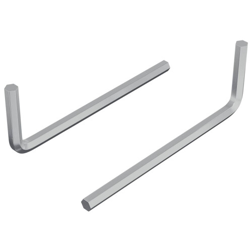 Berkfield Hex Key 2 pcs Silver 20 x 52 mm Steel 1
