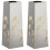 Berkfield Solar LED Pathway Light 2 pcs Silver Stainless Steel 2