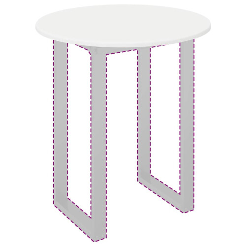 Berkfield Table Top White ò 60 x 1.5 cm Engineered Wood 2