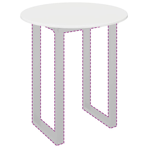 Berkfield Table Top High gloss white ò 70 x 1.5 cm Engineered Wood 2