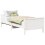 Berkfield Bed Frame with Headboard White 80 x 200 cm Engineered Wood 2