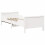 Berkfield Bed Frame with Headboard White 80 x 200 cm Engineered Wood 4