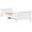 Berkfield Bed Frame with Headboard White 80 x 200 cm Engineered Wood 7