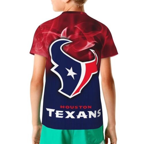 Μπλούζα Texans Youth με κοντό μανίκι για αγόρια και κορίτσια με λογότυπο αθλητικής 1