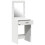 Berkfield Dressing Table White 50 x 41 x 135 cm Engineered Wood 4