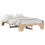 Berkfield Bed Frame Natural 135 x 190 cm Solid Pine Wood 2