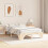 Berkfield Bed Frame Natural 135 x 190 cm Solid Pine Wood 3