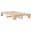 Berkfield Bed Frame Natural 135 x 190 cm Solid Pine Wood 4
