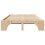 Berkfield Bed Frame Natural 135 x 190 cm Solid Pine Wood 5